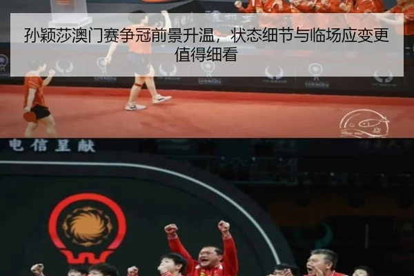 孙颖莎澳门赛争冠前景升温，状态细节与临场应变更值得细看 | bet365 app download